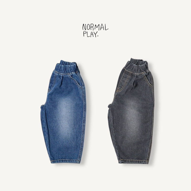 Normalplay - Korean Children Fashion - #fashionkids - Autumn Denim Pants - 4