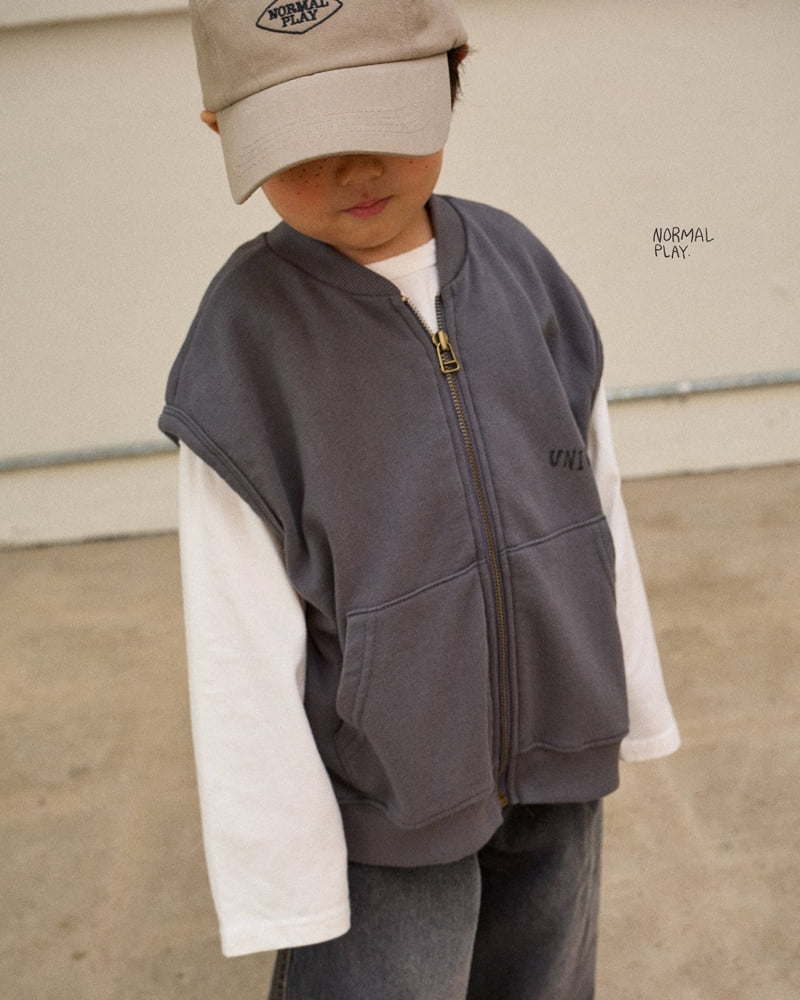 Normalplay - Korean Children Fashion - #kidsstore - Rocket Zip-Up Vest - 9