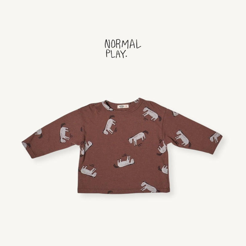 Normalplay - Korean Children Fashion - #kidsstore - Kind Donkey All-Print Tee - 6
