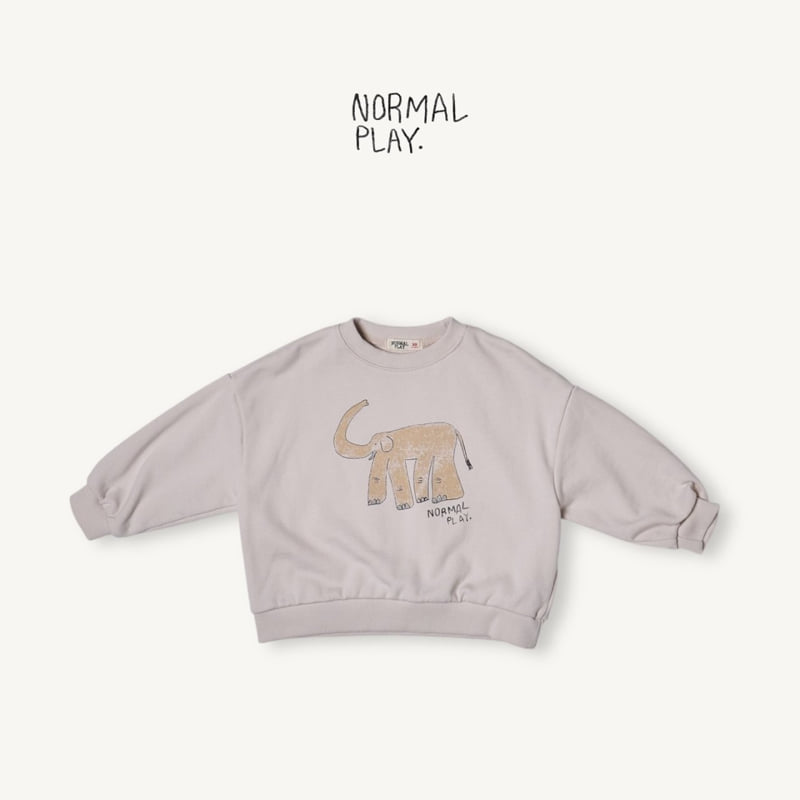 Normalplay - Korean Children Fashion - #kidsshorts - Elephant Sweatshirt - 4