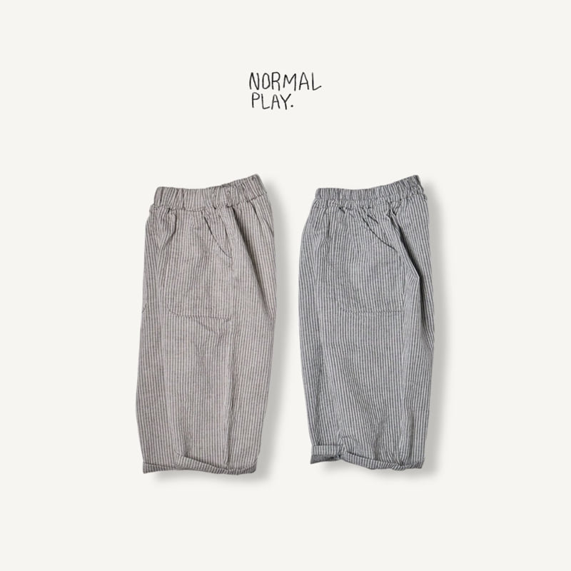 Normalplay - Korean Children Fashion - #kidsshorts - Mild Stripe Pants - 4