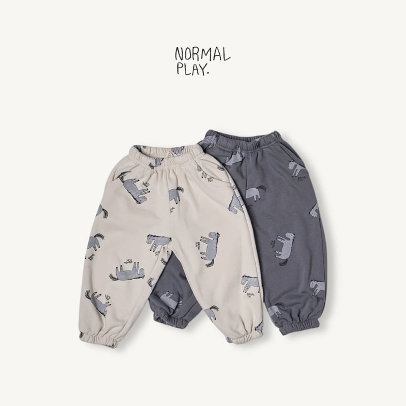 Normalplay - Korean Children Fashion - #kidsstore - Kind Donkey All-Print Jogger Pants
