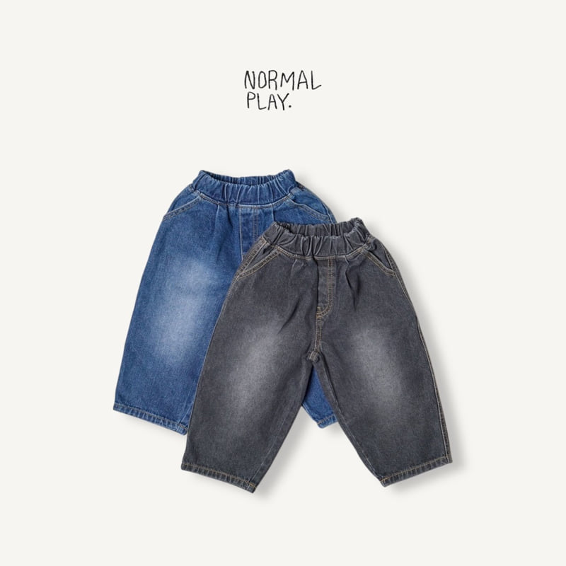 Normalplay - Korean Children Fashion - #kidsstore - Autumn Denim Pants - 5