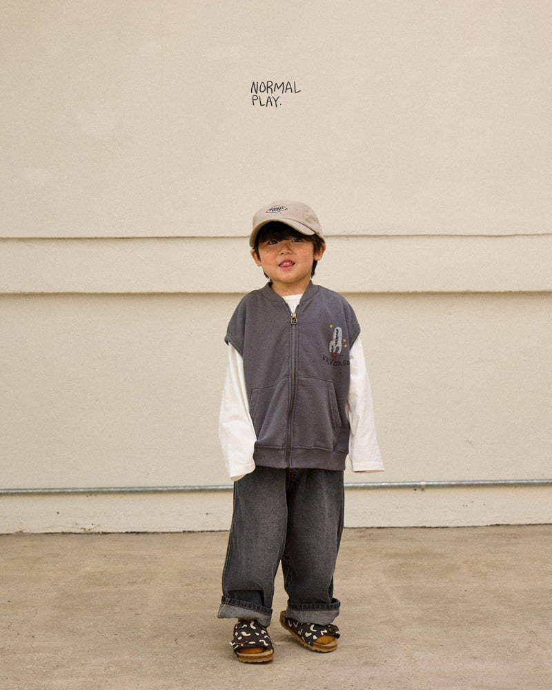 Normalplay - Korean Children Fashion - #kidzfashiontrend - Rocket Zip-Up Vest - 10