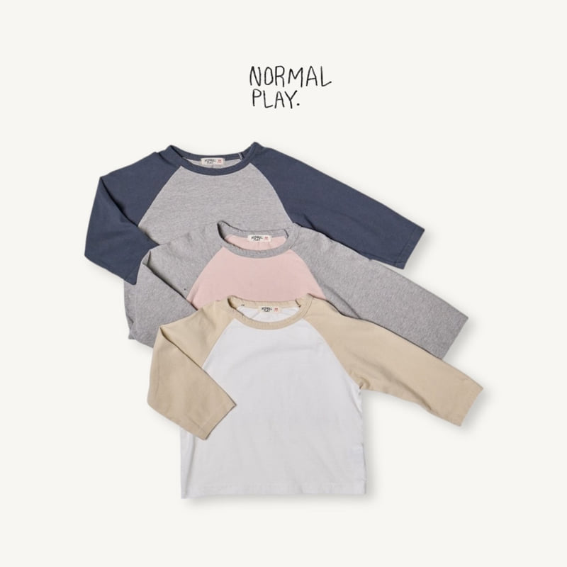 Normalplay - Korean Children Fashion - #kidzfashiontrend - Vanilla Raglan Tee