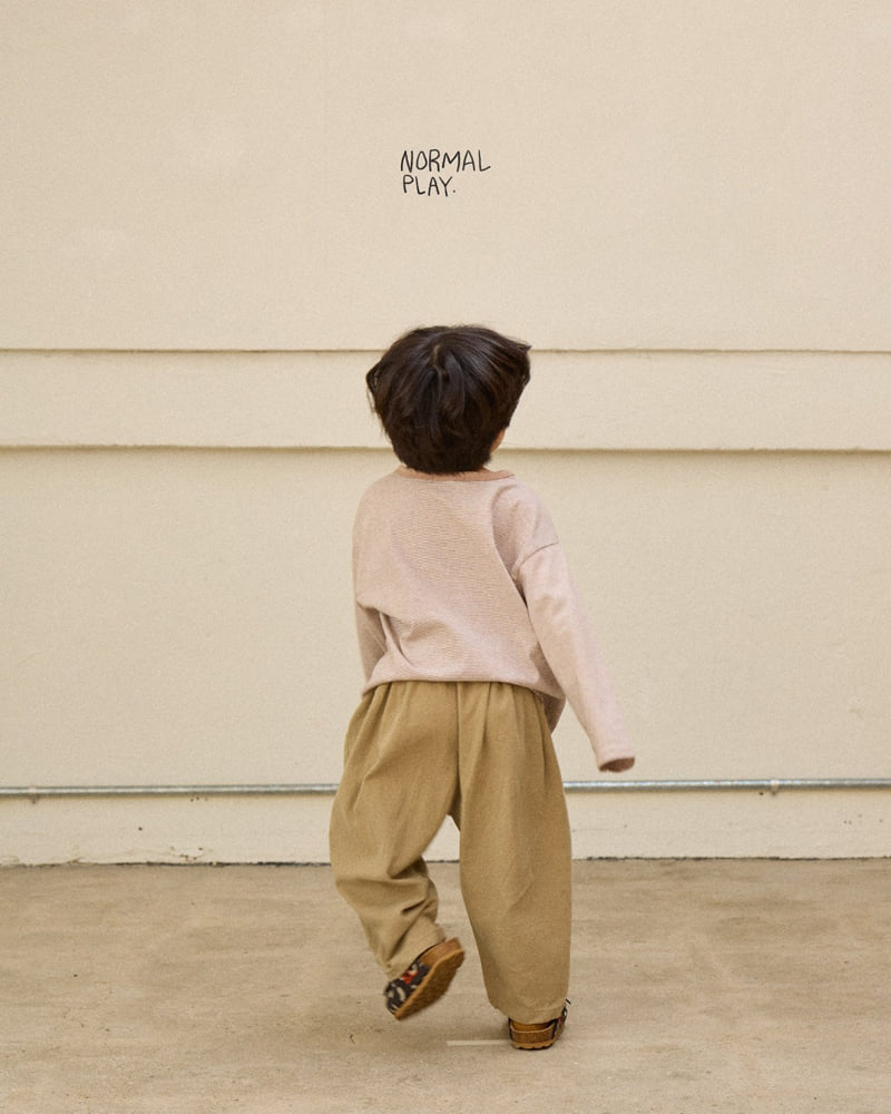 Normalplay - Korean Children Fashion - #kidzfashiontrend - Caramel Stripe Tee - 11