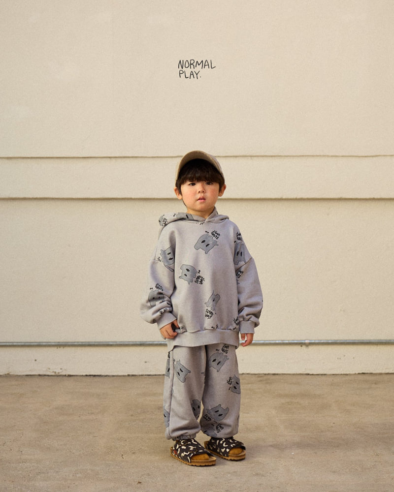 Normalplay - Korean Children Fashion - #kidzfashiontrend - Ghost All-Print Jogger Pants - 10