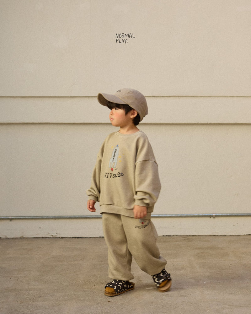 Normalplay - Korean Children Fashion - #kidzfashiontrend - Rocket Pig Sweatshirt - 12