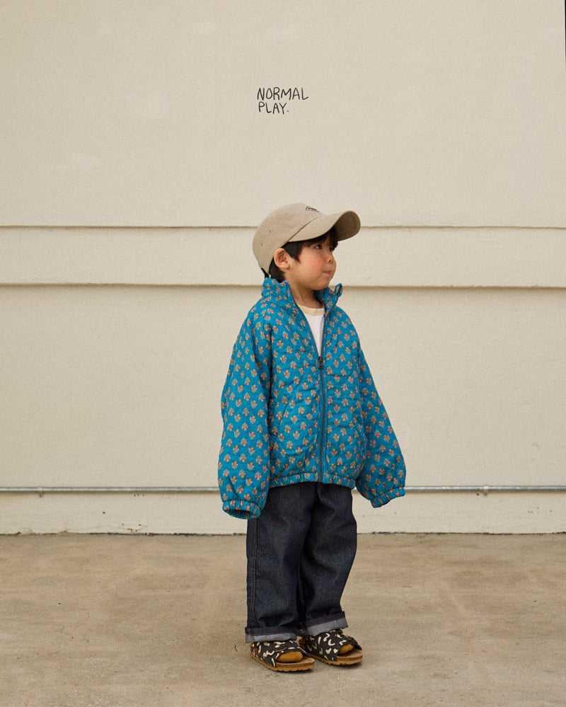 Normalplay - Korean Children Fashion - #littlefashionista - Flower Quilted Zip-Up - 9