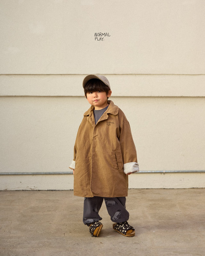 Normalplay - Korean Children Fashion - #magicofchildhood - Cotton Collar Long Coat - 11