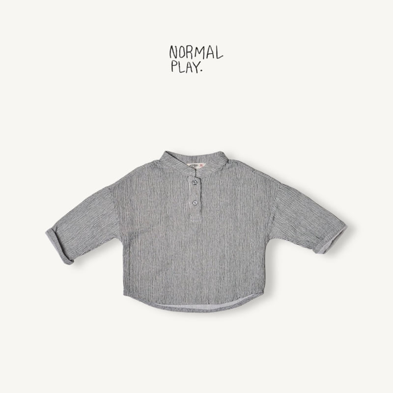 Normalplay - Korean Children Fashion - #magicofchildhood - Brownie Stripe Shirt - 6
