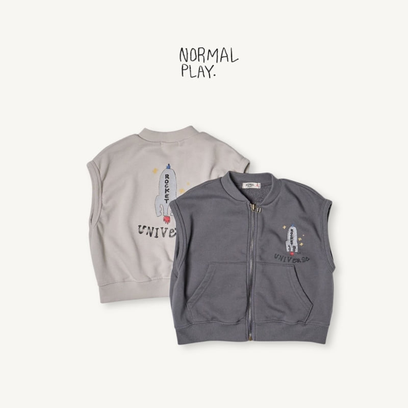 Normalplay - Korean Children Fashion - #prettylittlegirls - Rocket Zip-Up Vest