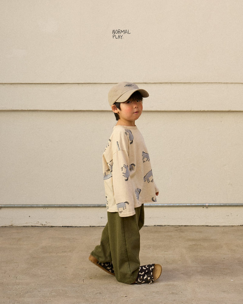 Normalplay - Korean Children Fashion - #prettylittlegirls - Kind Donkey All-Print Tee - 12