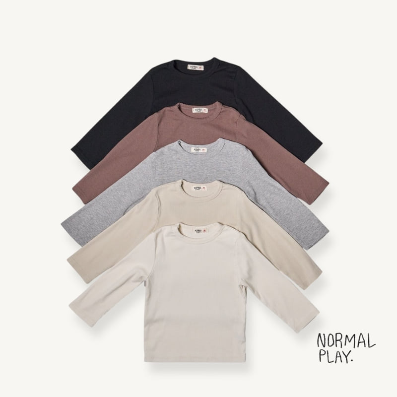 Normalplay - Korean Children Fashion - #minifashionista - Lovely Ribbed Tee - 4