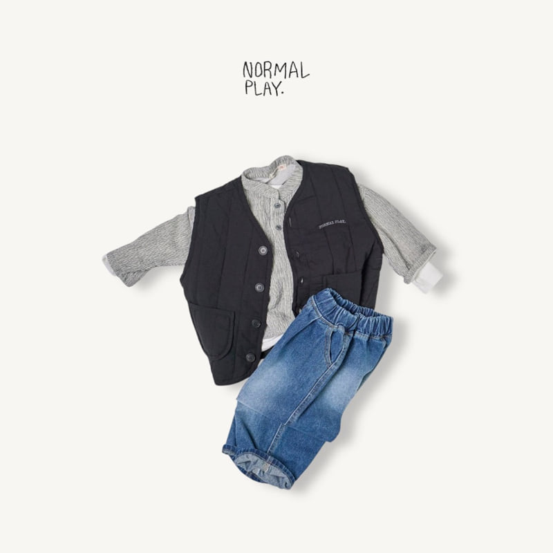 Normalplay - Korean Children Fashion - #prettylittlegirls - Brownie Stripe Shirt - 8