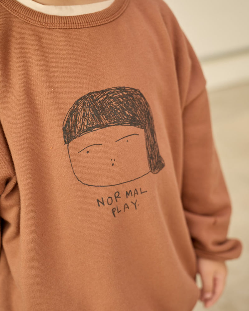 Normalplay - Korean Children Fashion - #stylishchildhood - Face Wide Sweatshirt - 10