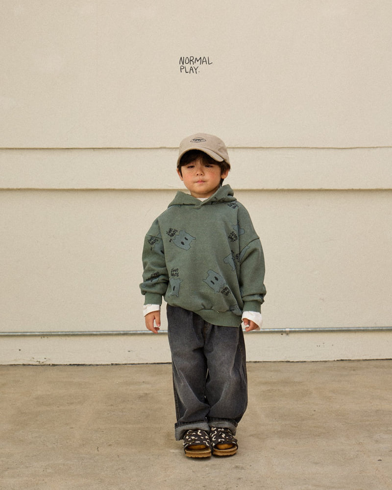 Normalplay - Korean Children Fashion - #toddlerclothing - Ghost All-Print Hoodie - 9