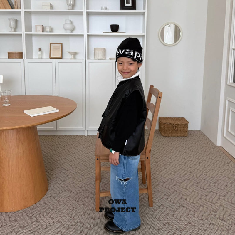 O Wa - Korean Children Fashion - #childofig - Ripped Denim Pants - 7
