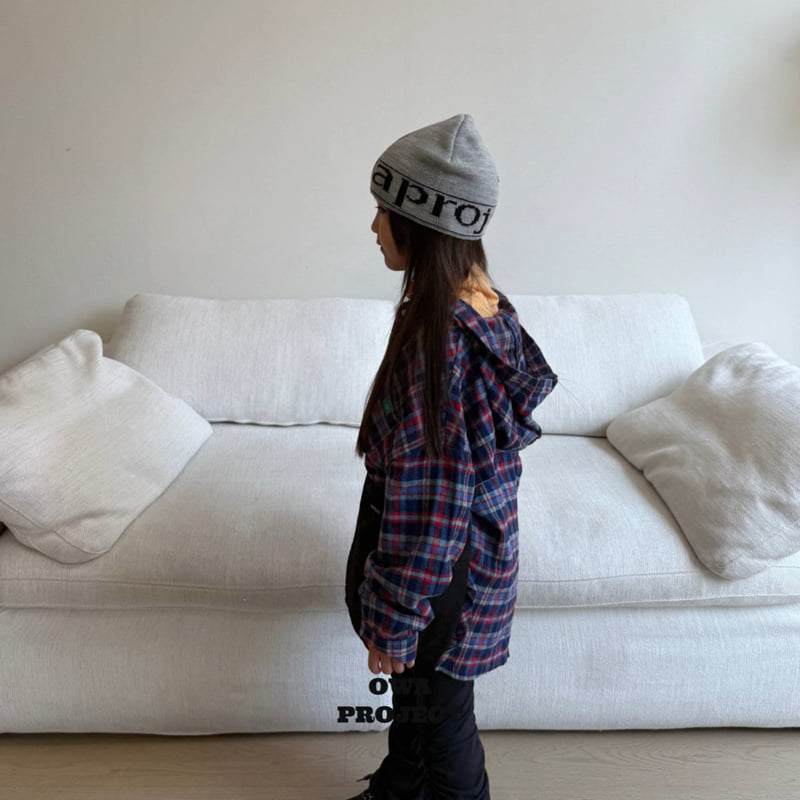 O Wa - Korean Children Fashion - #childrensboutique - Hooded Check Shirt - 10