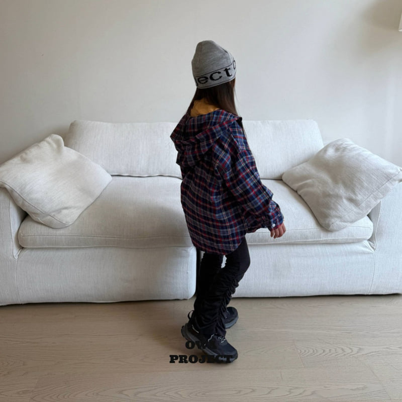 O Wa - Korean Children Fashion - #designkidswear - Hooded Check Shirt - 11