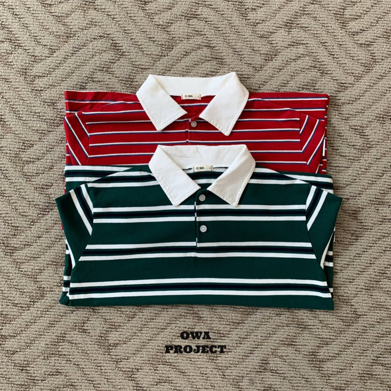 O Wa - Korean Children Fashion - #designkidswear - Vintage Collar Tee - 2