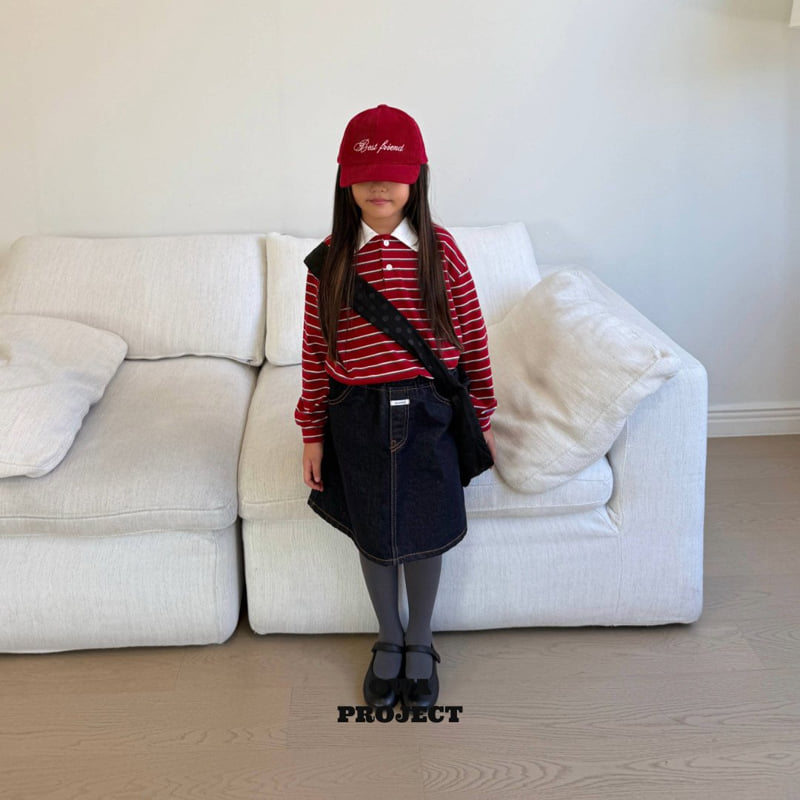 O Wa - Korean Children Fashion - #discoveringself - Middle Denim Skirt - 6