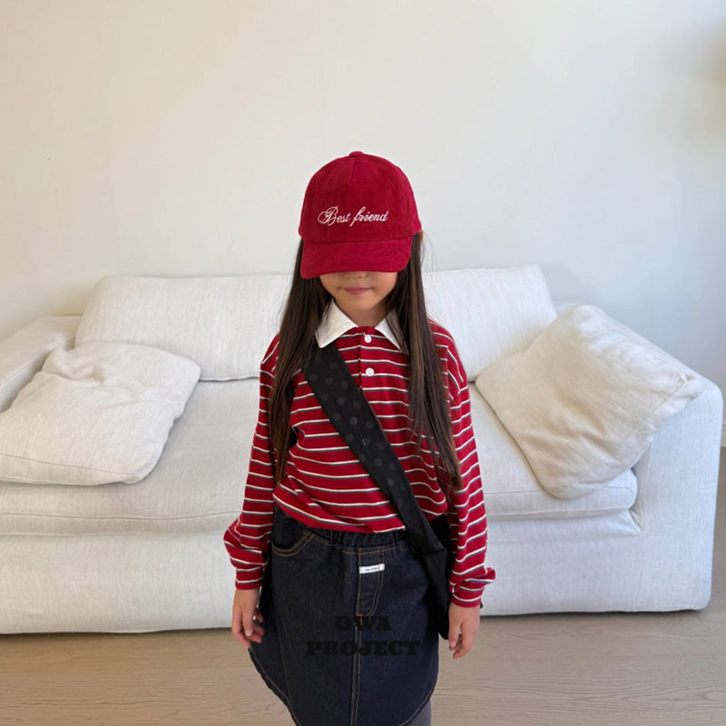 O Wa - Korean Children Fashion - #discoveringself - Vintage Collar Tee - 3
