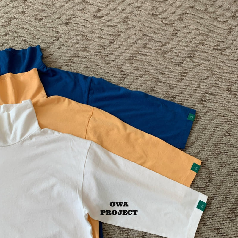 O Wa - Korean Children Fashion - #kidsshorts - Turtleneck Tee - 2