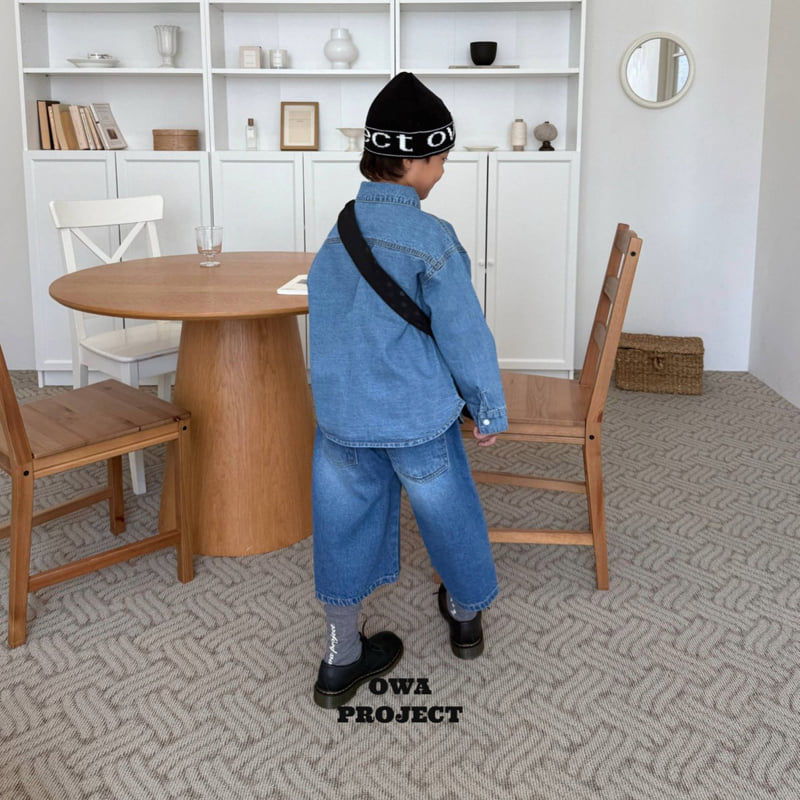 O Wa - Korean Children Fashion - #kidsstore - Cut 8-Part Denim Pants - 7