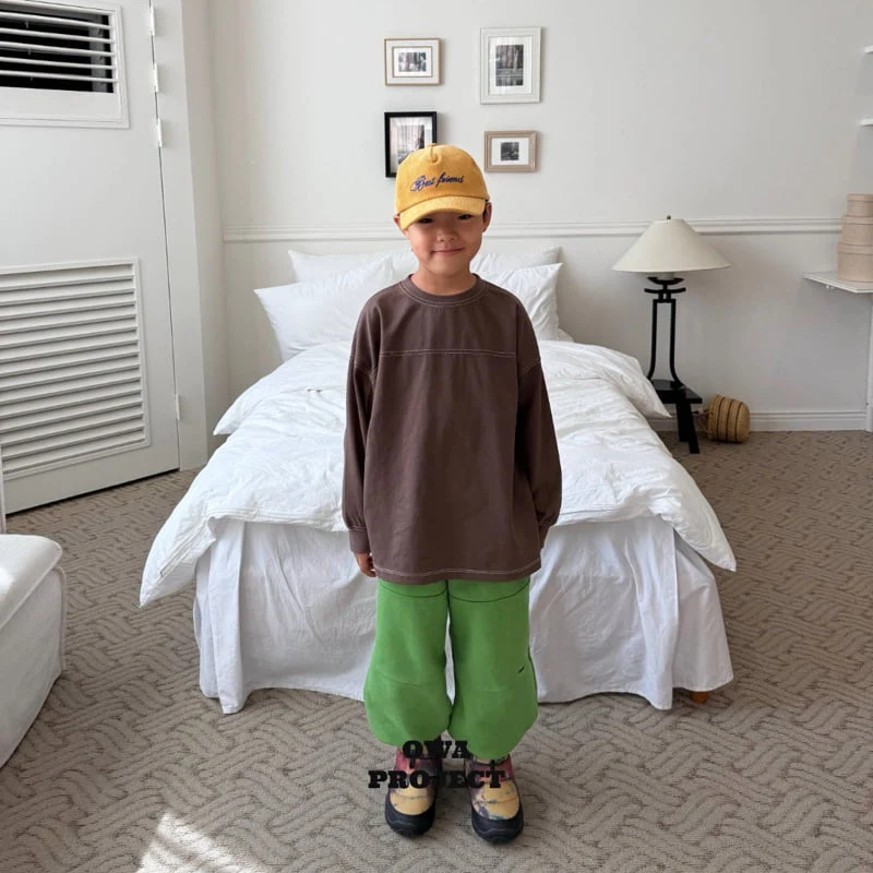 O Wa - Korean Children Fashion - #kidsshorts - Stitch Pants - 4