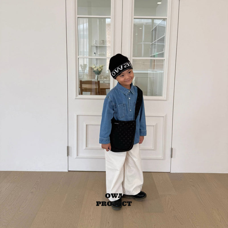 O Wa - Korean Children Fashion - #kidzfashiontrend - Blue Corduroy Pants - 10