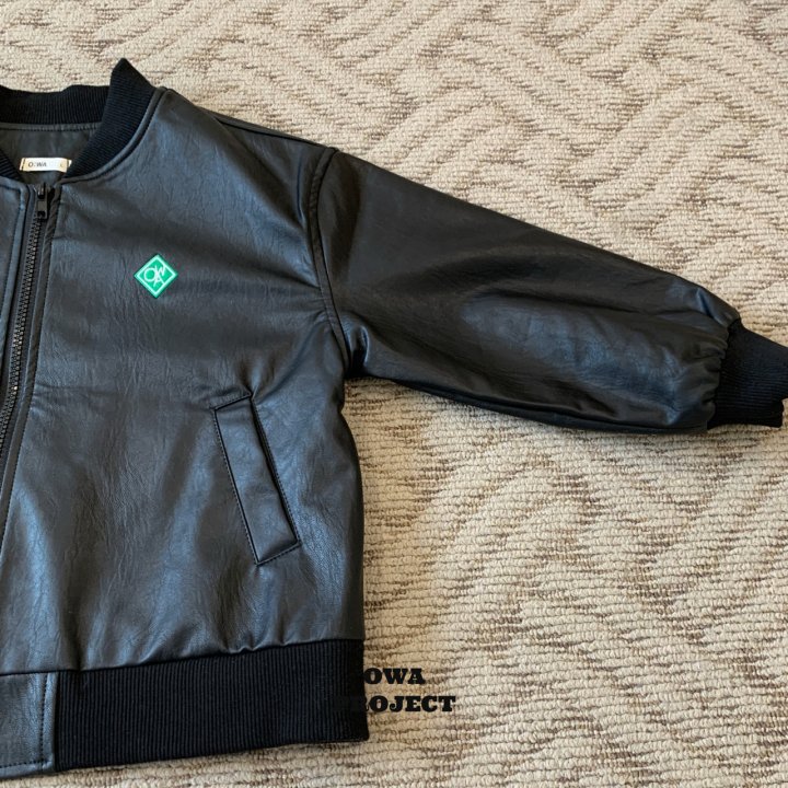 O Wa - Korean Children Fashion - #magicofchildhood - Leather Jumper - 2