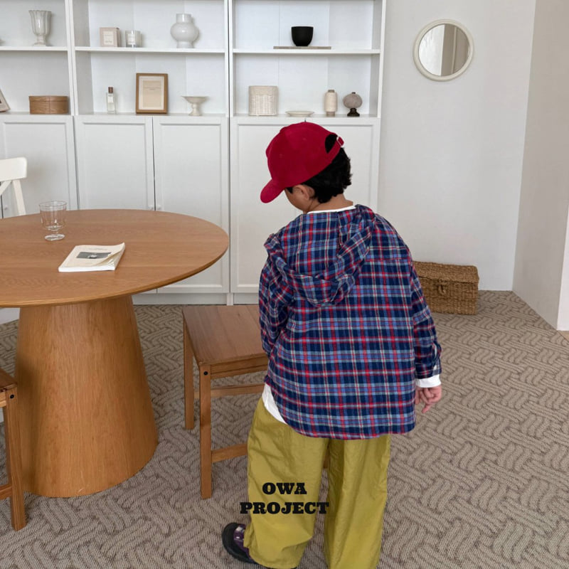O Wa - Korean Children Fashion - #minifashionista - Hooded Check Shirt - 6