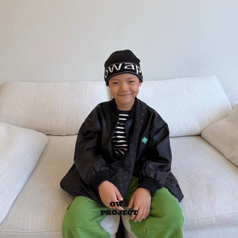 O Wa - Korean Children Fashion - #minifashionista - Leather Jumper - 4
