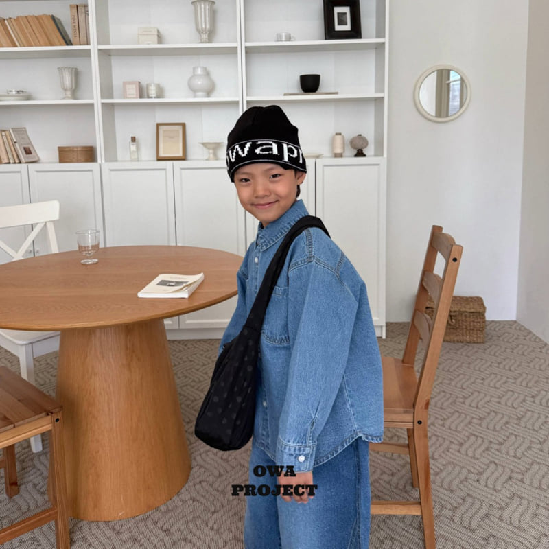 O Wa - Korean Children Fashion - #todddlerfashion - Pocket Denim Shirt - 4