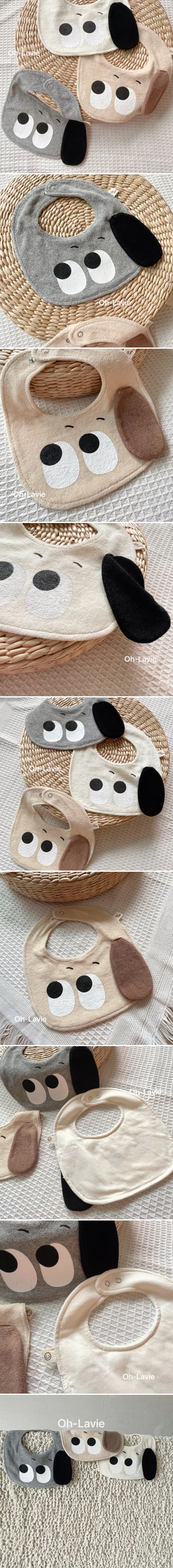 Oh lavie - Korean Baby Fashion - #onlinebabyshop - Puppy Terry Bib
