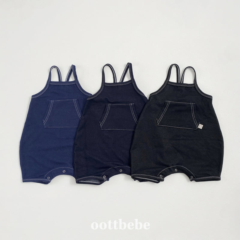 Oott Bebe - Korean Baby Fashion - #babyboutiqueclothing - Indigo Span Suit