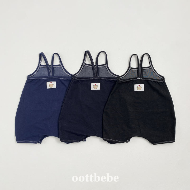 Oott Bebe - Korean Baby Fashion - #babyclothing - Indigo Span Suit - 2