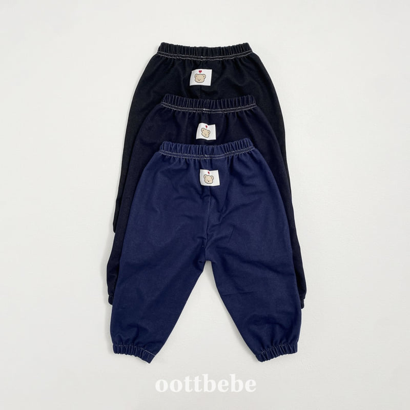 Oott Bebe - Korean Baby Fashion - #babyfashion - Indigo Span Pintuck Pants - 2