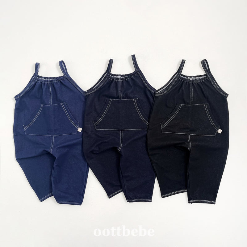 Oott Bebe - Korean Baby Fashion - #babyfashion - Indigo Span Overalls