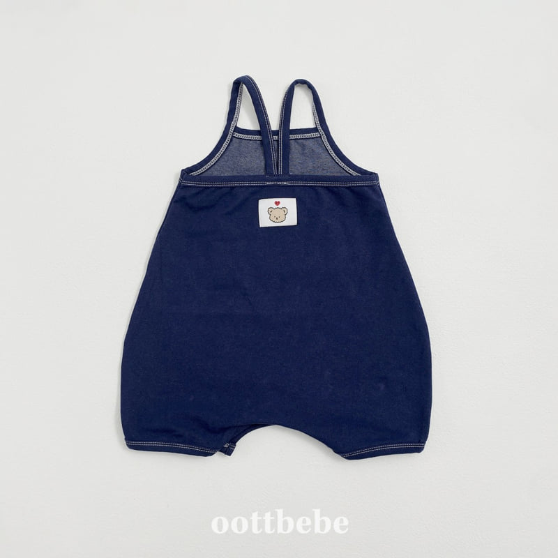 Oott Bebe - Korean Baby Fashion - #babyfashion - Indigo Span Suit - 4