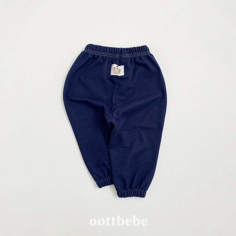 Oott Bebe - Korean Baby Fashion - #babyfever - Indigo Span Pintuck Pants - 4