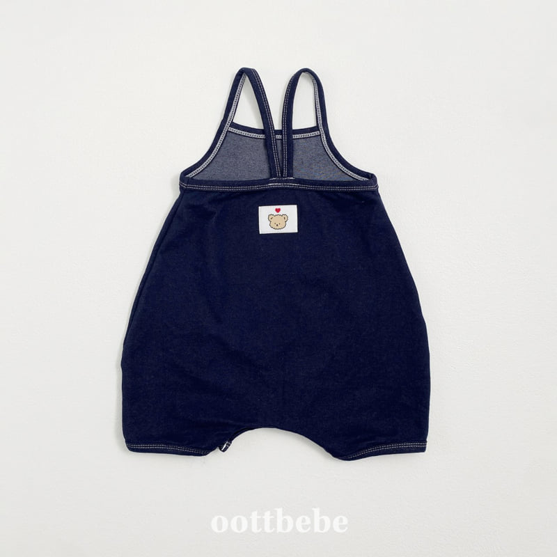 Oott Bebe - Korean Baby Fashion - #babylifestyle - Indigo Span Suit - 6