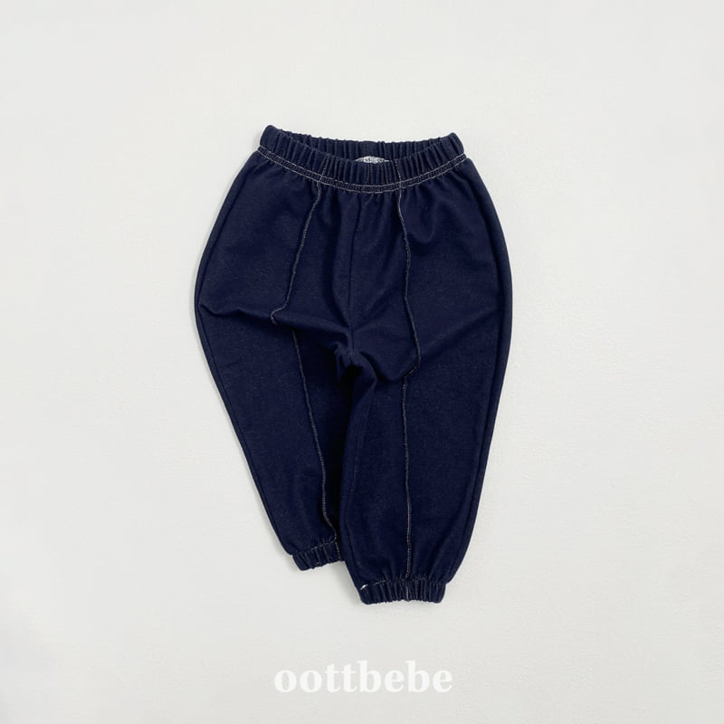 Oott Bebe - Korean Baby Fashion - #babylifestyle - Indigo Span Pintuck Pants - 5