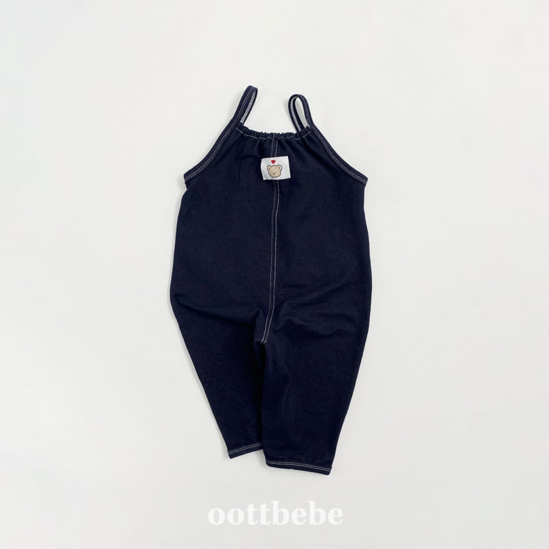 Oott Bebe - Korean Baby Fashion - #babyootd - Indigo Span Overalls - 6