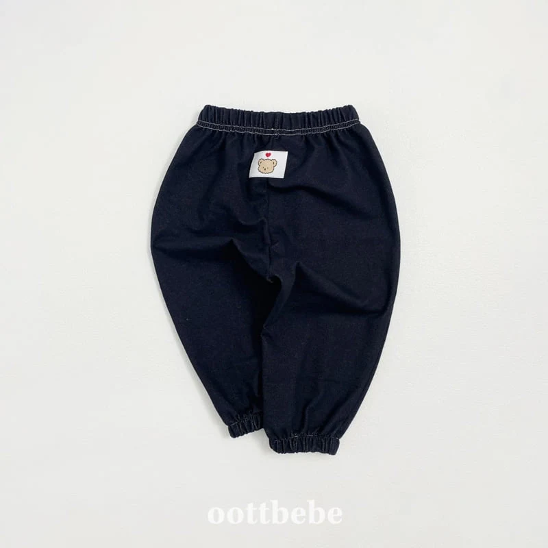 Oott Bebe - Korean Baby Fashion - #babyoutfit - Indigo Span Pintuck Pants - 8