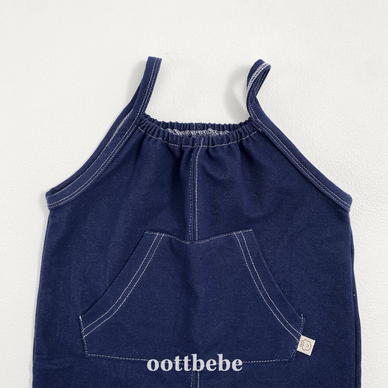 Oott Bebe - Korean Baby Fashion - #babyoutfit - Indigo Span Overalls - 7