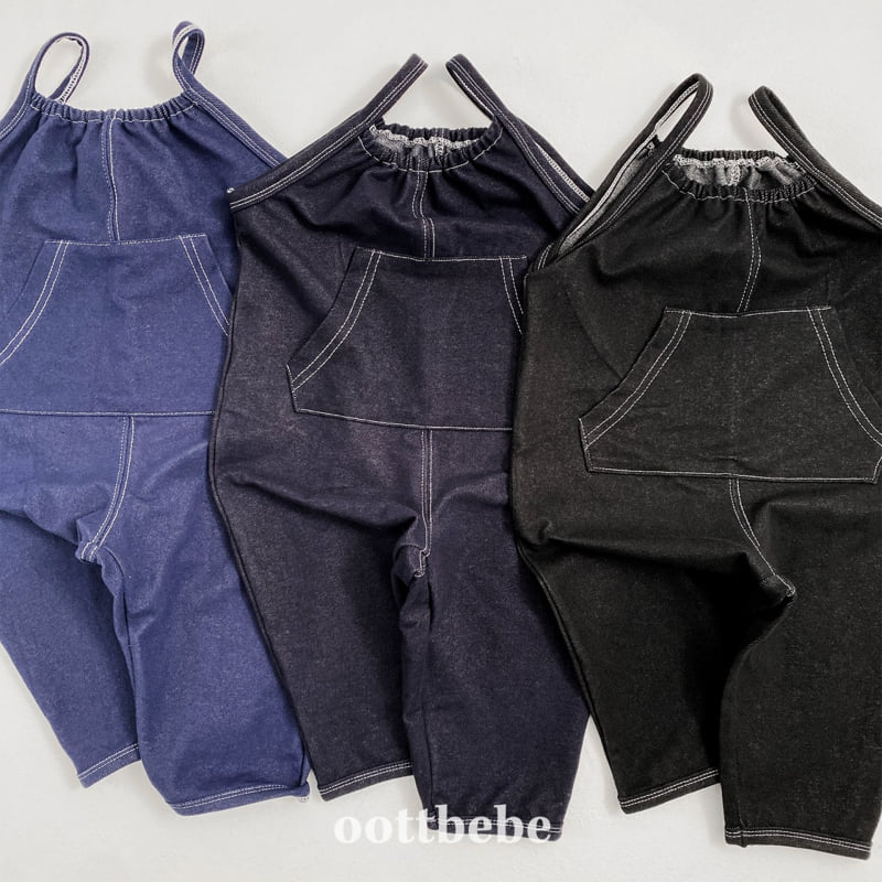 Oott Bebe - Korean Baby Fashion - #onlinebabyshop - Indigo Span Overalls - 11