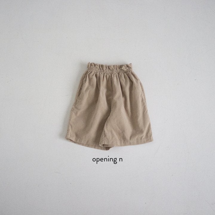 Opening & - Korean Baby Fashion - #babyclothing - Corduroy Half Pants - 2