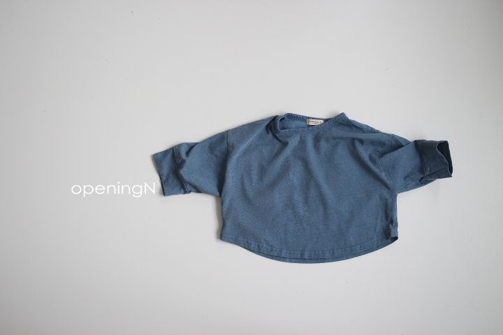 Opening & - Korean Baby Fashion - #babylifestyle - Pigment Long Tee - 3